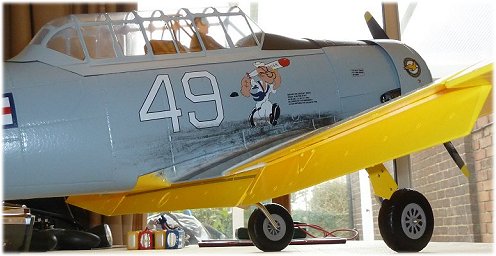 The split flaps of the AT-6