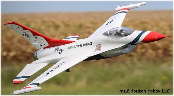 The E-flite F-16 EDF rc jet