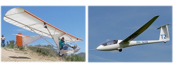 Glider and sailplane example