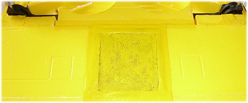 Mesh sheet over speaker