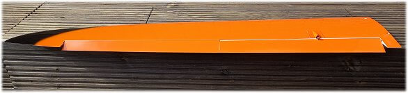 RC glider wing setup - full span ailerons