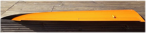 RC glider wing setup - reflex